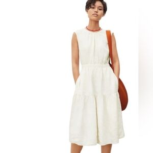 Everlane, The Linen Open Back Dress Sleeveless.Size 10